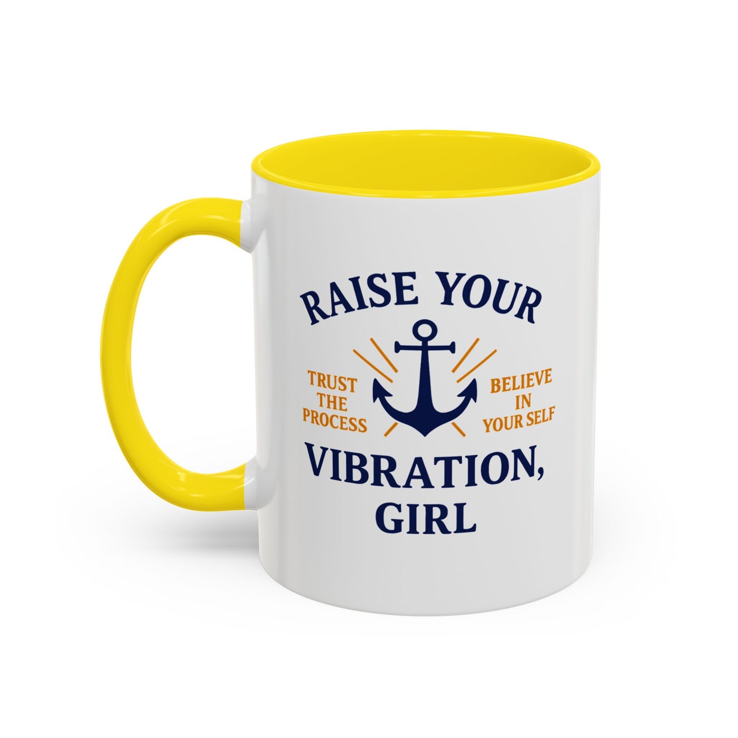 Raise Your Vibration Accent Coffee Mug