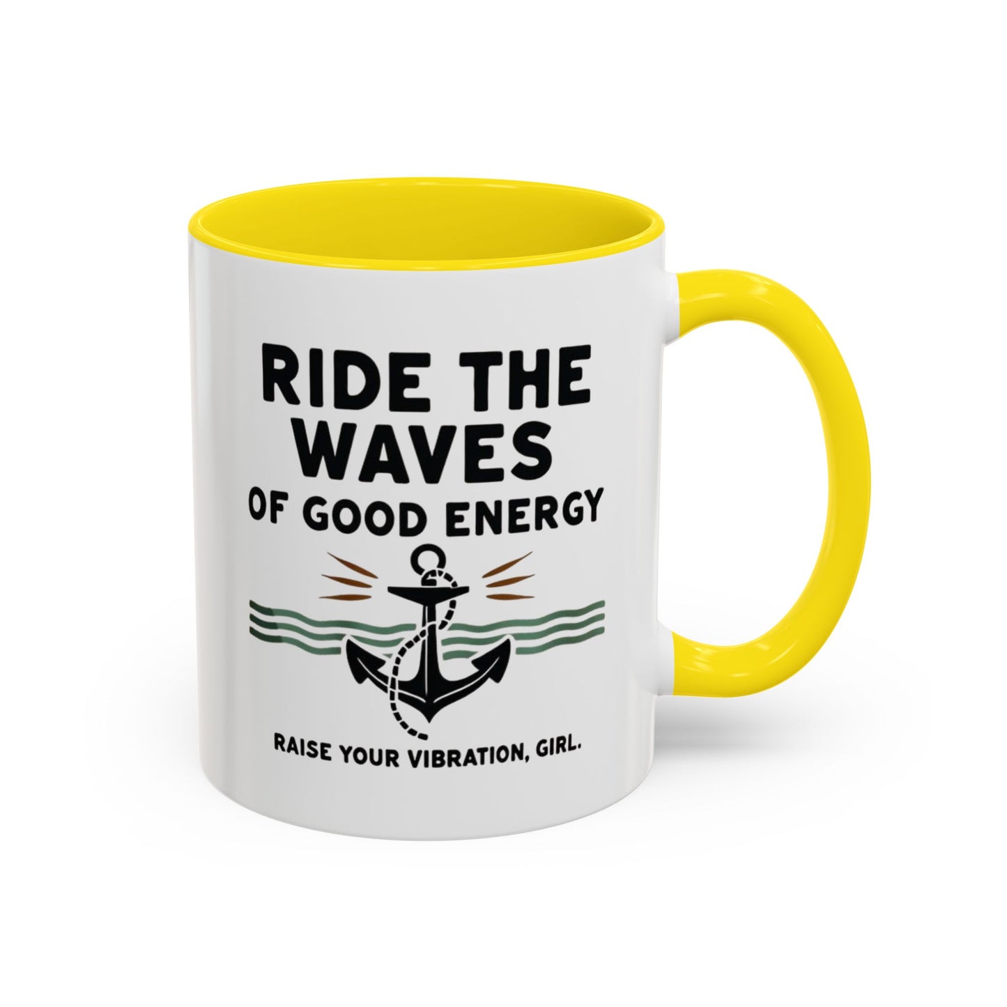 Ride The Waves Accent Coffee Mug