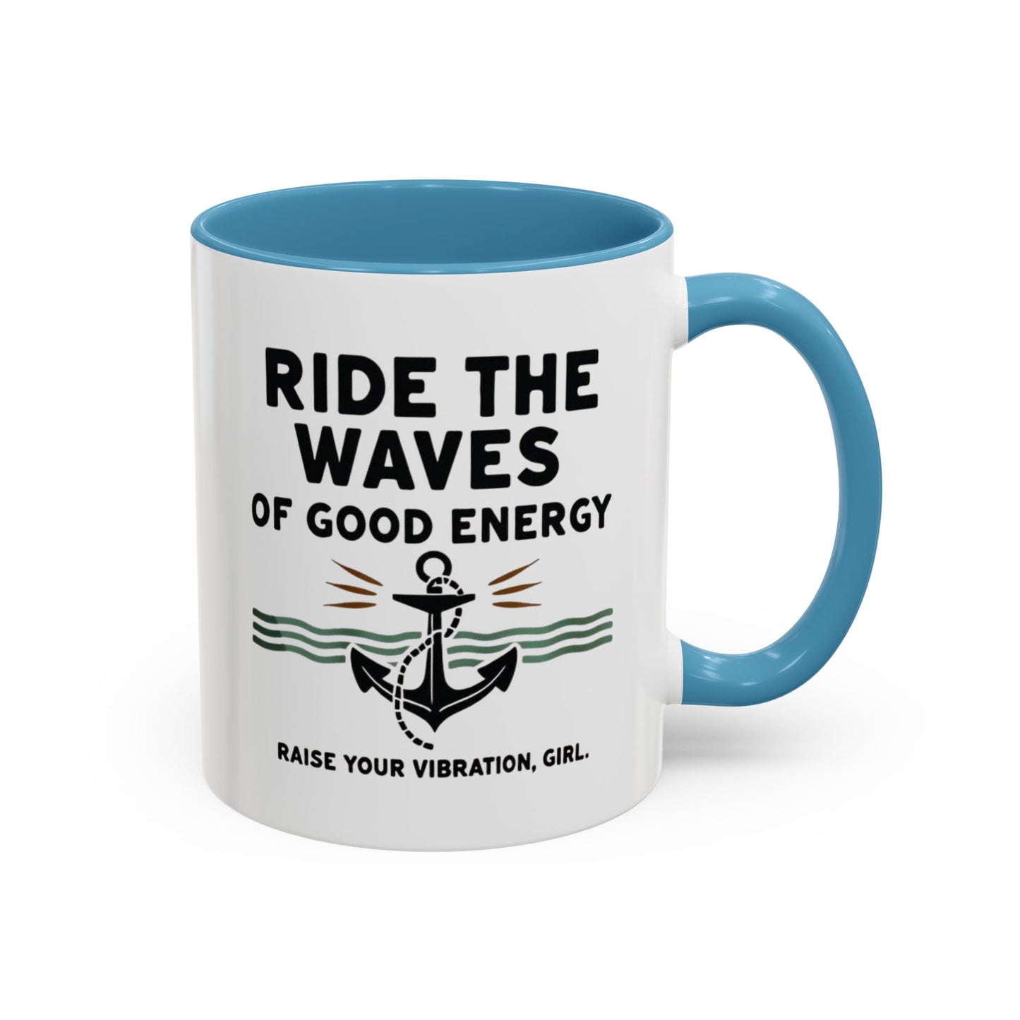 Ride The Waves Accent Coffee Mug