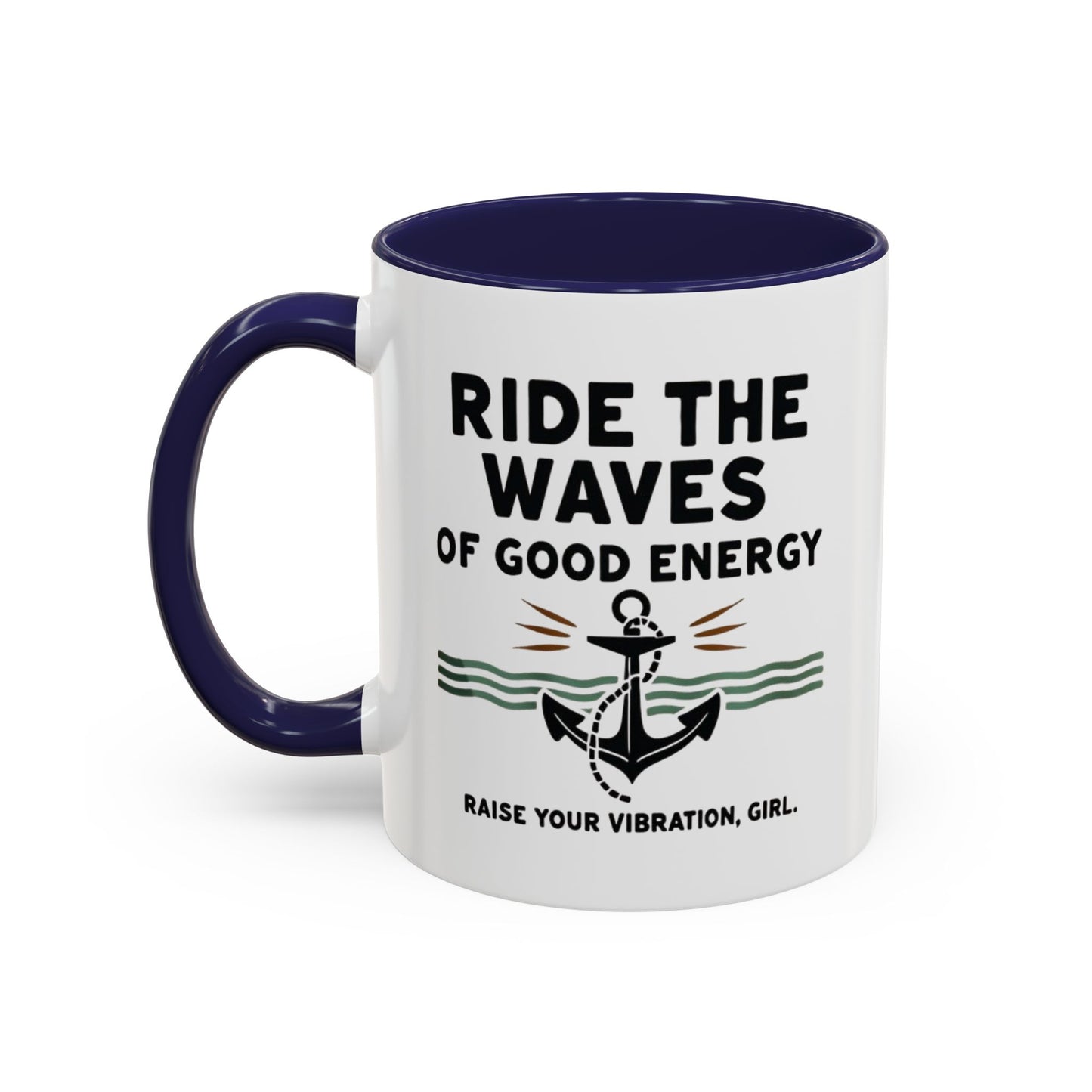 Ride The Waves Accent Coffee Mug