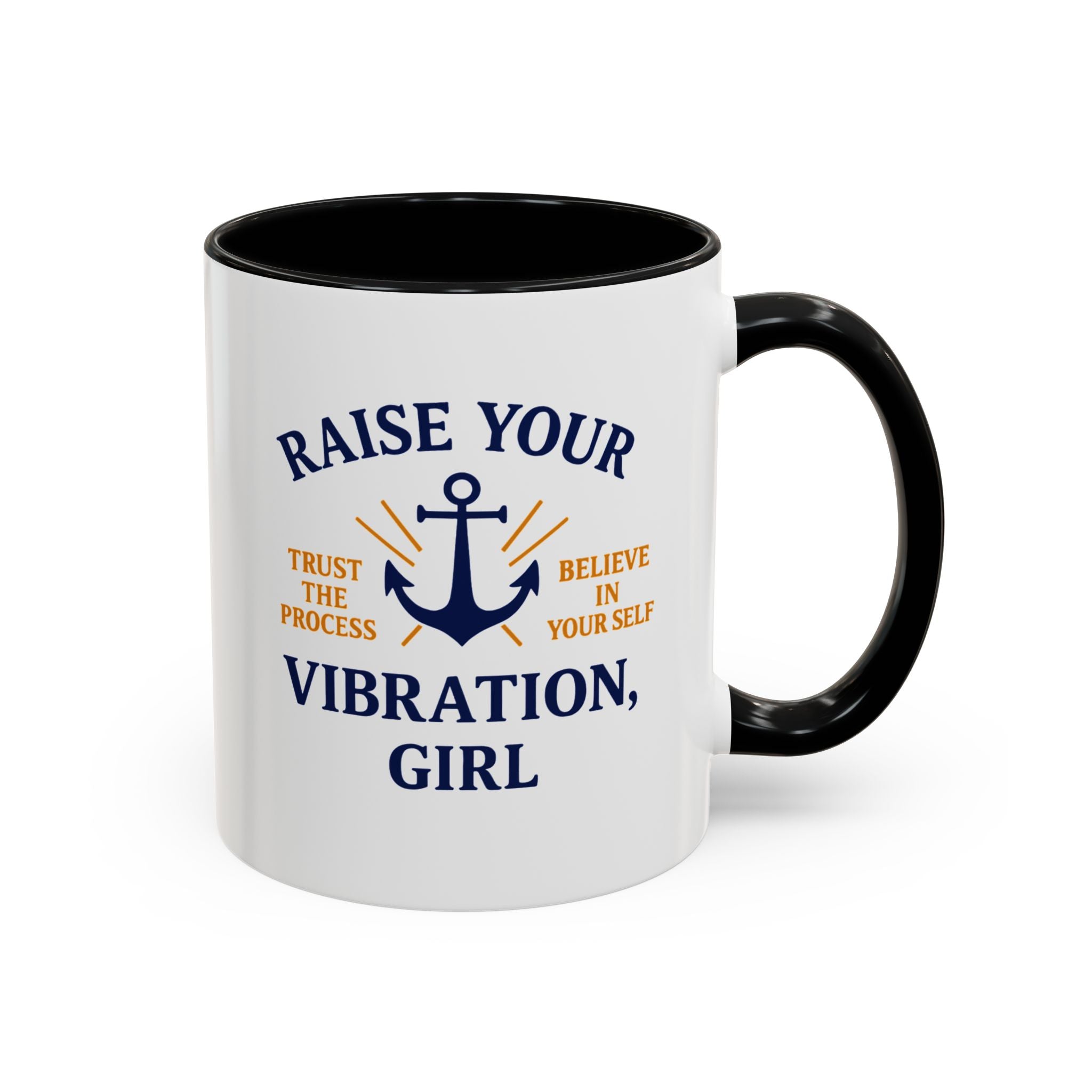 Raise Your Vibration Accent Coffee Mug