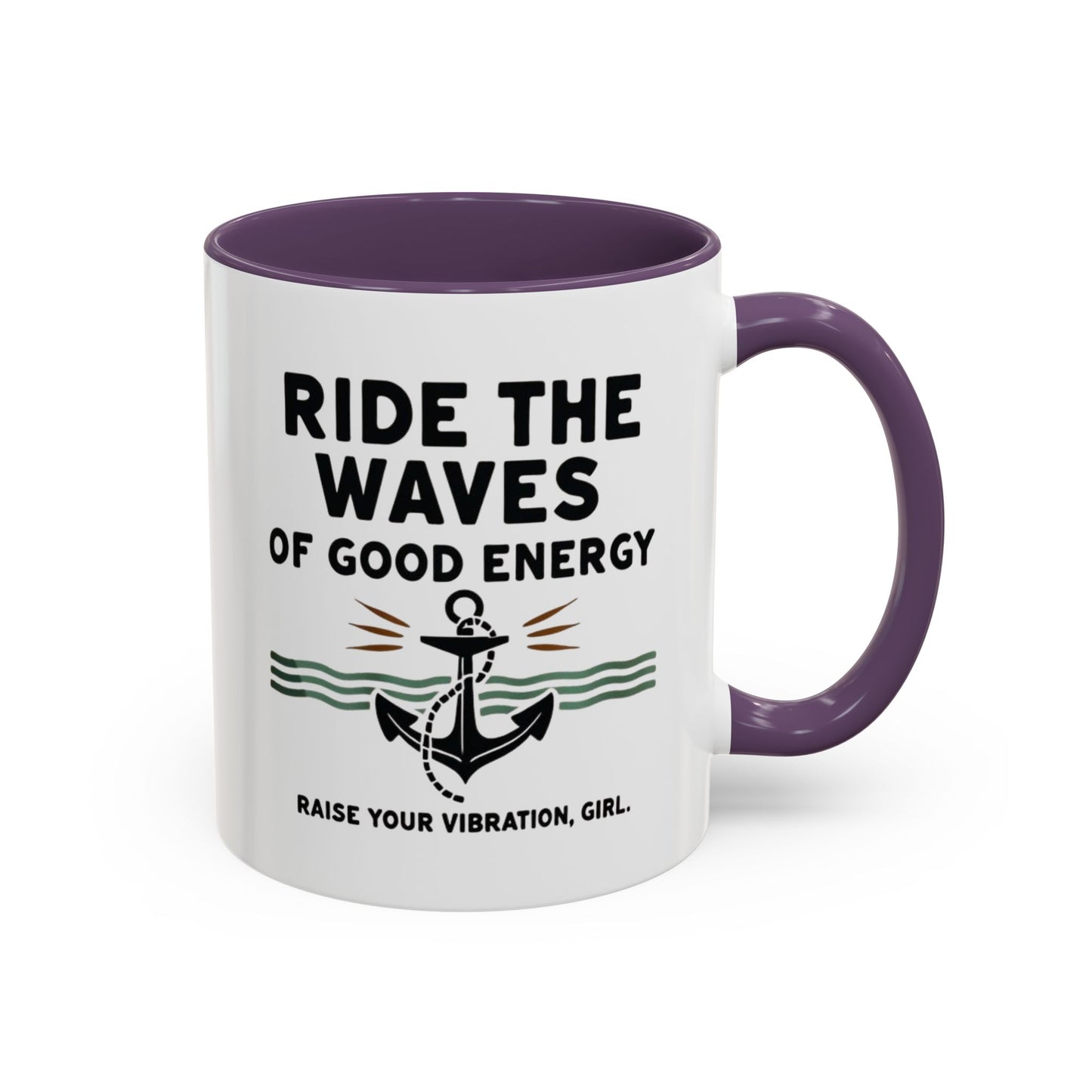 Ride The Waves Accent Coffee Mug