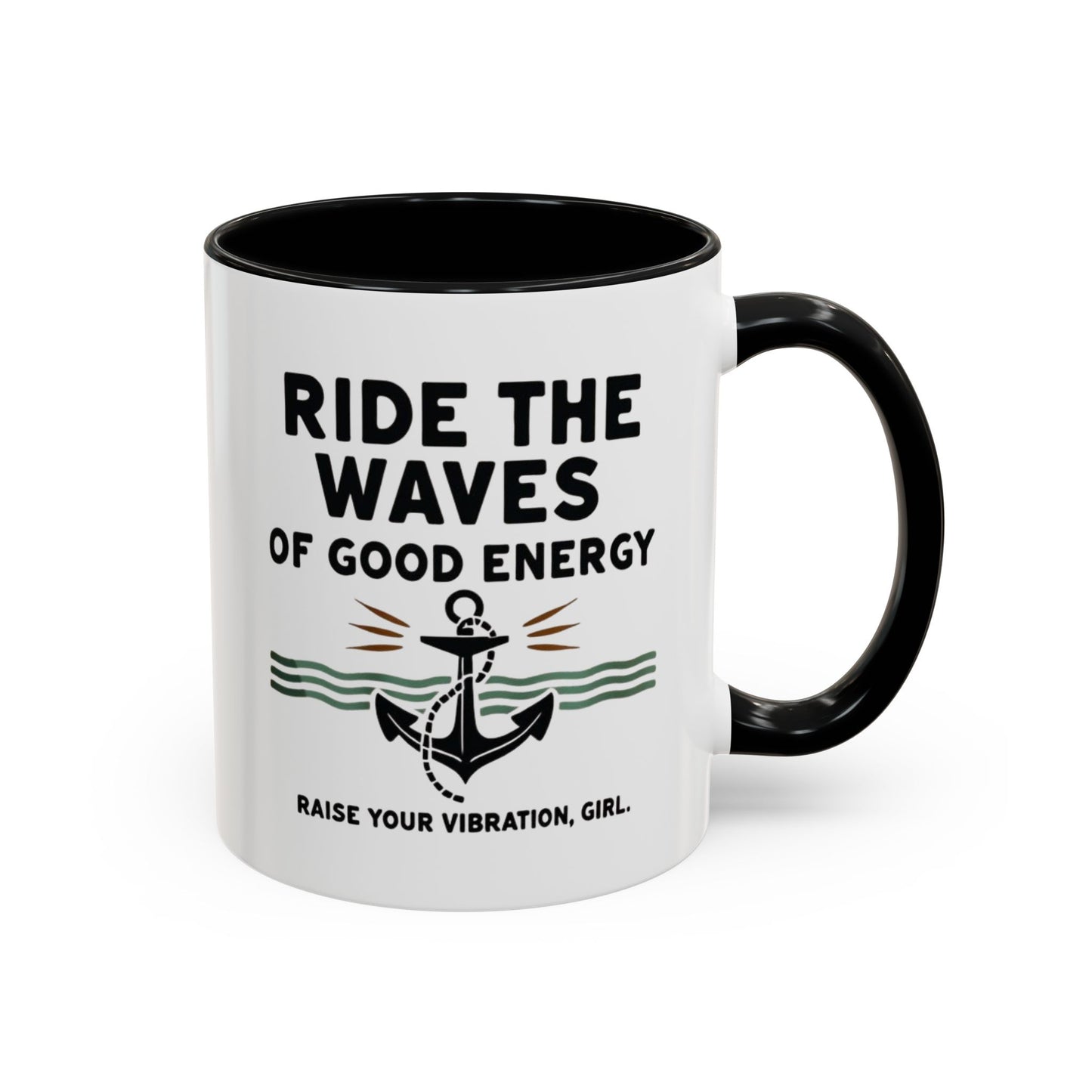 Ride The Waves Accent Coffee Mug