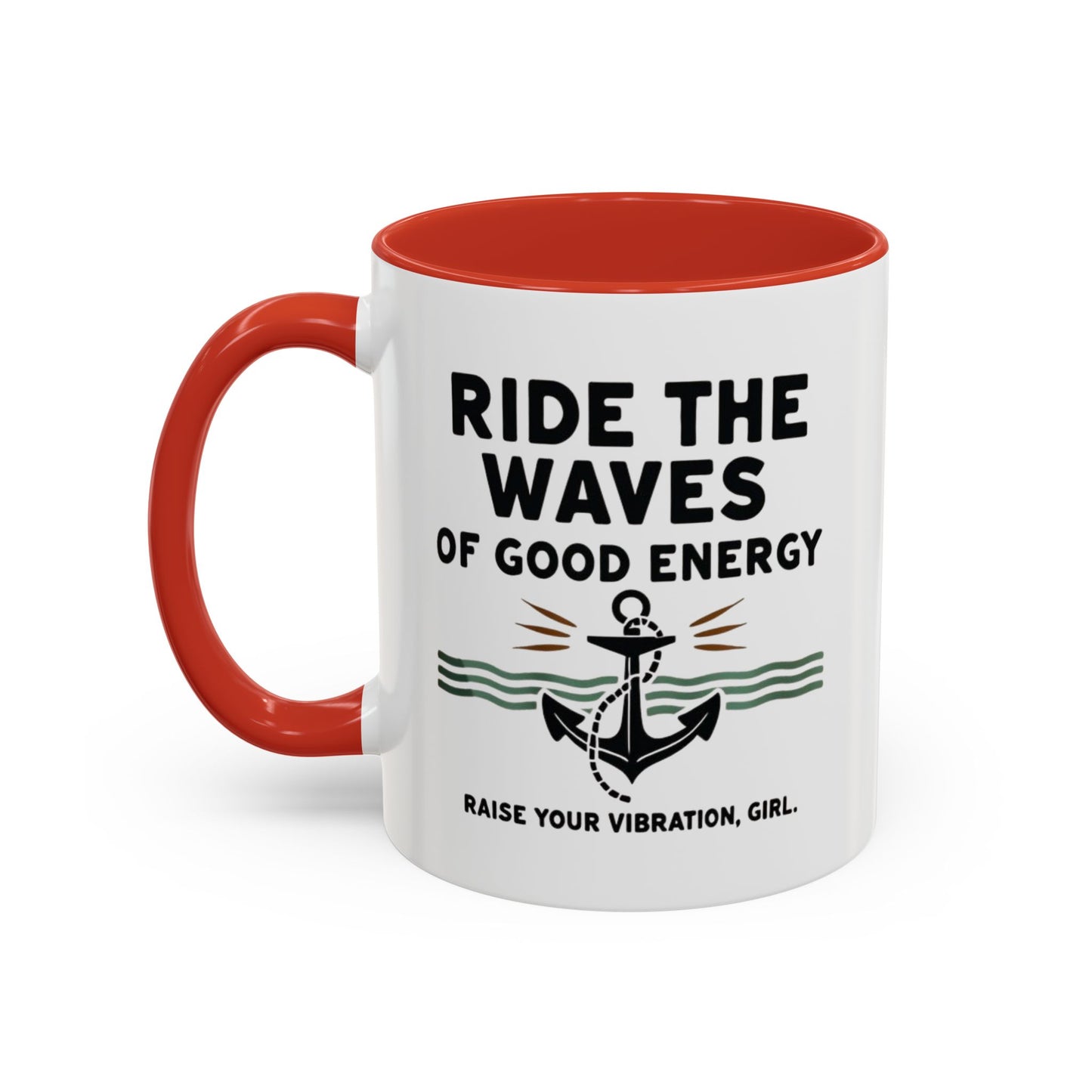Ride The Waves Accent Coffee Mug