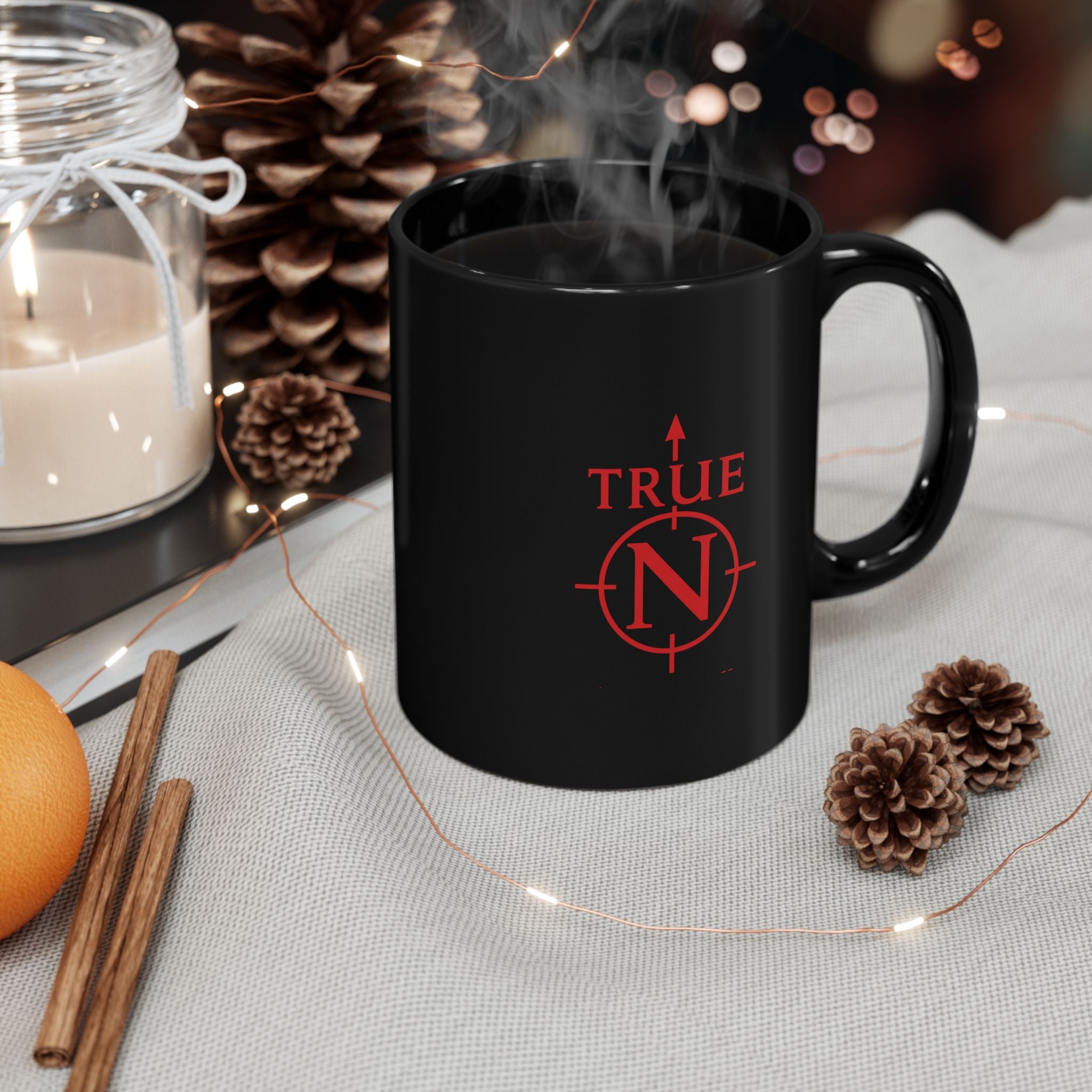 True North Black Mug
