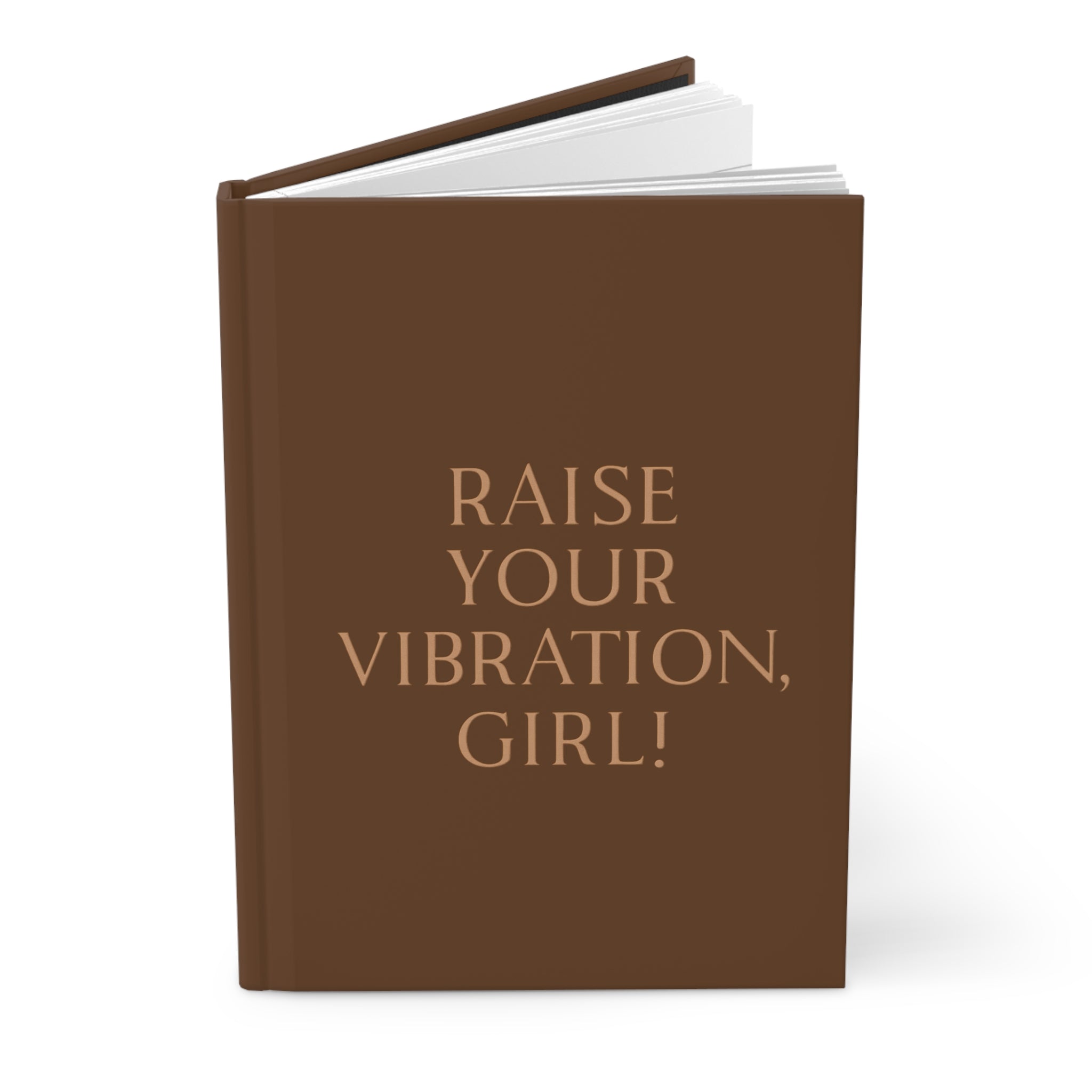 Raise Your Vibration Girl Hardcover Journal Matte