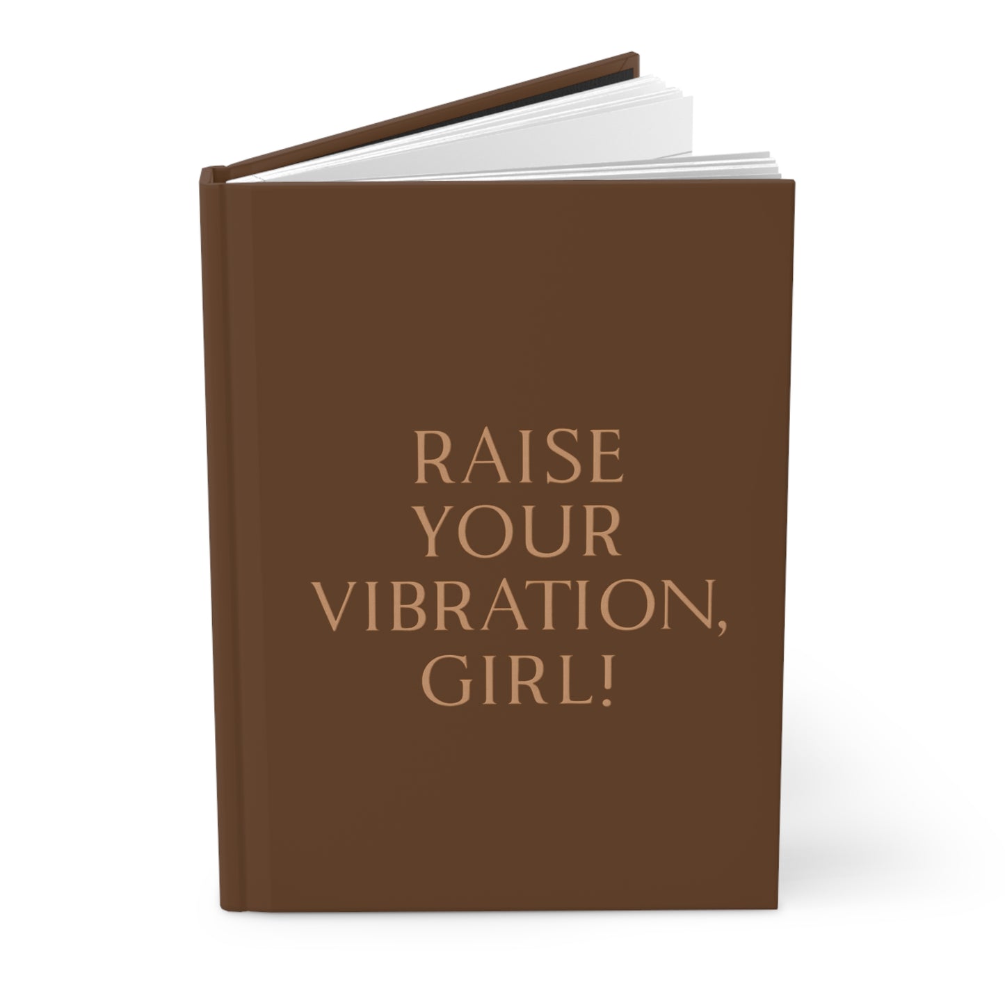 Raise Your Vibration Girl Hardcover Journal Matte