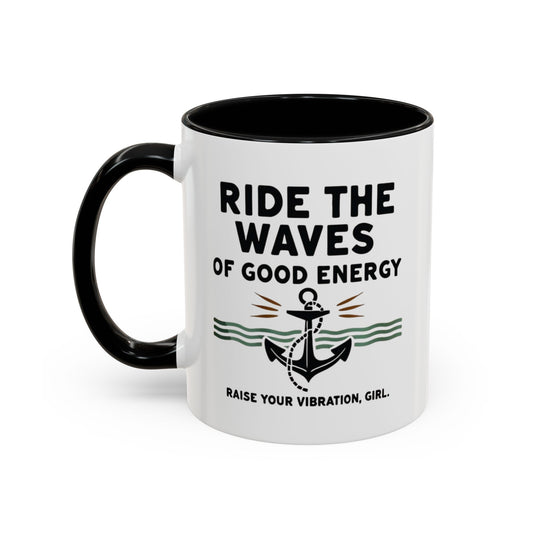 Ride The Waves Accent Coffee Mug