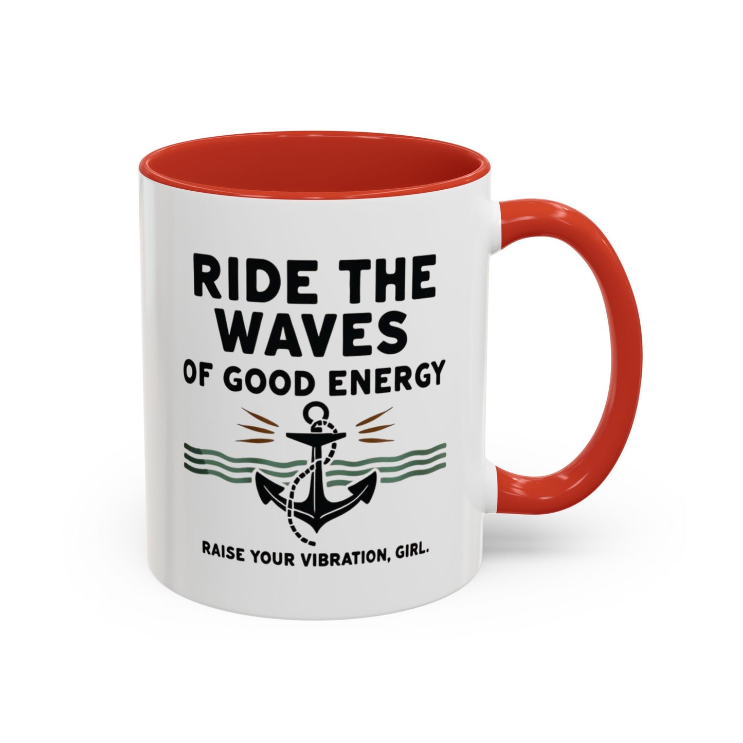 Ride The Waves Accent Coffee Mug