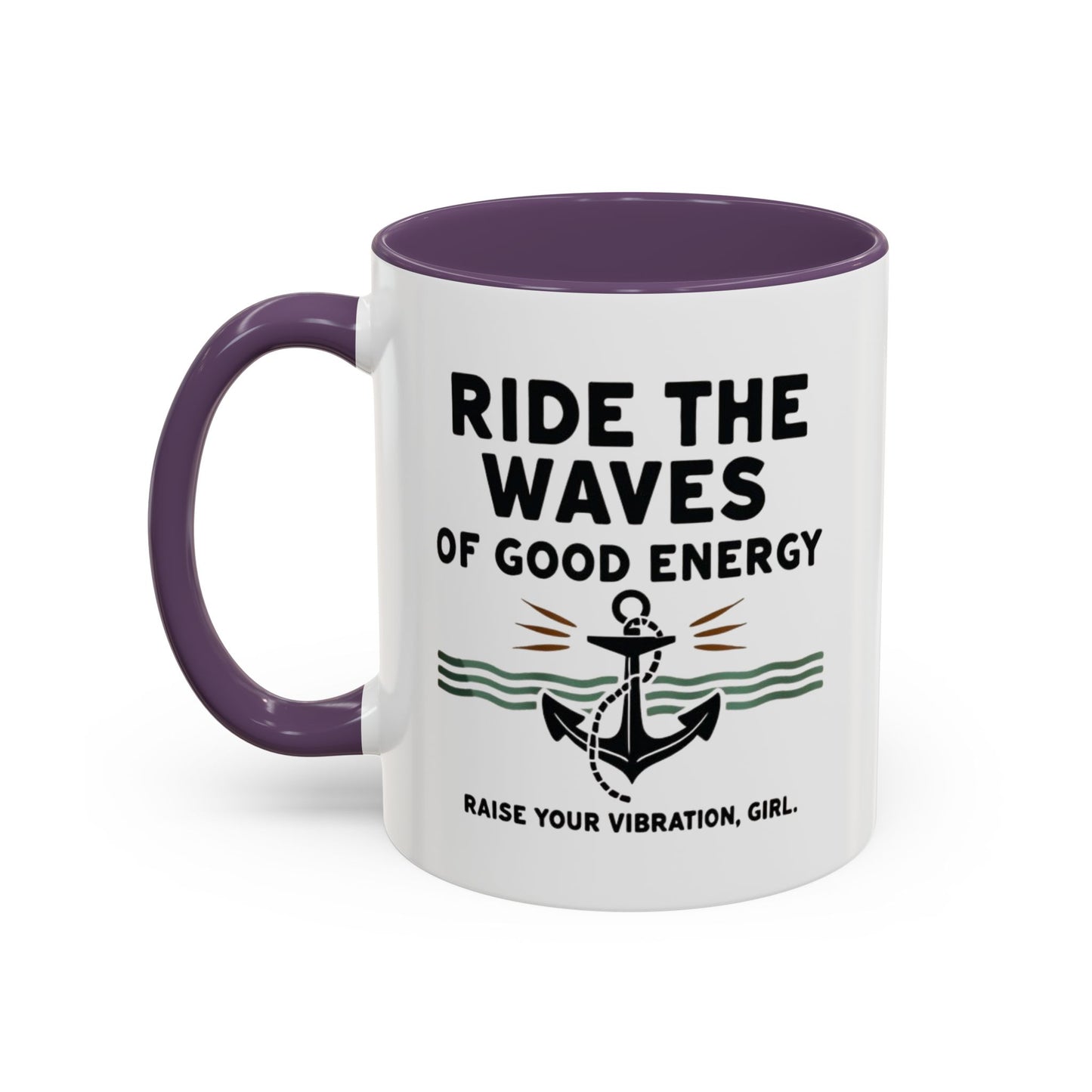 Ride The Waves Accent Coffee Mug