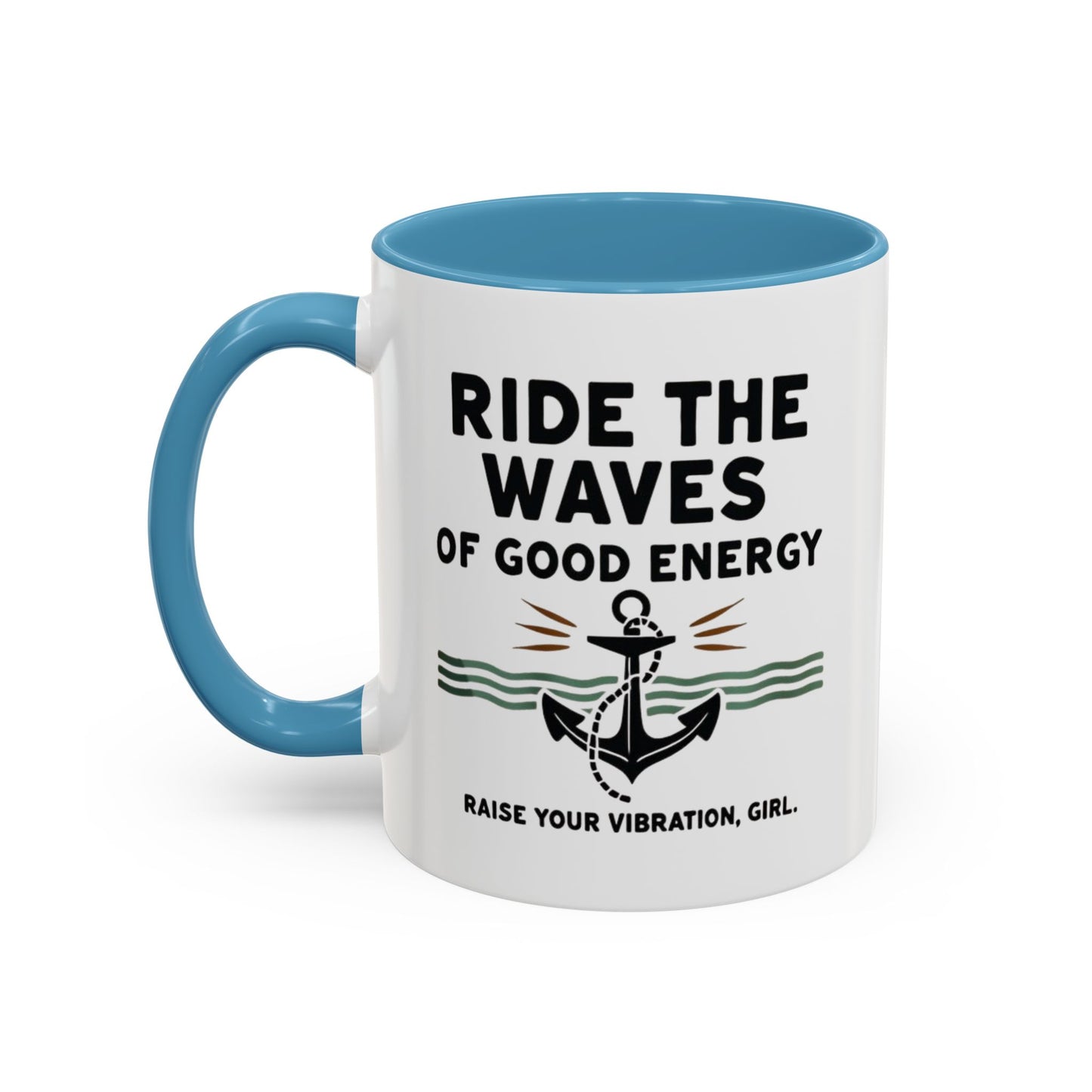 Ride The Waves Accent Coffee Mug