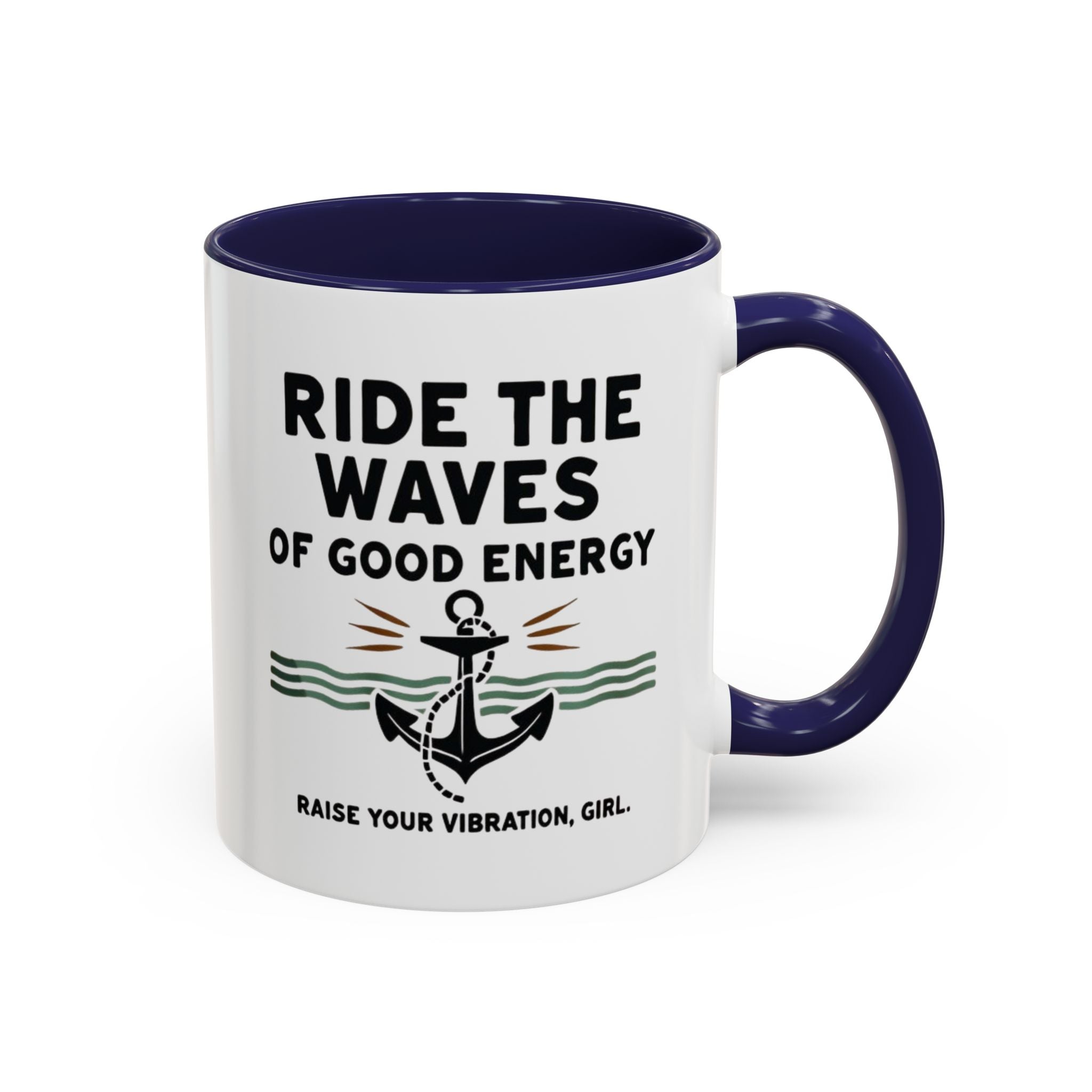 Ride The Waves Accent Coffee Mug