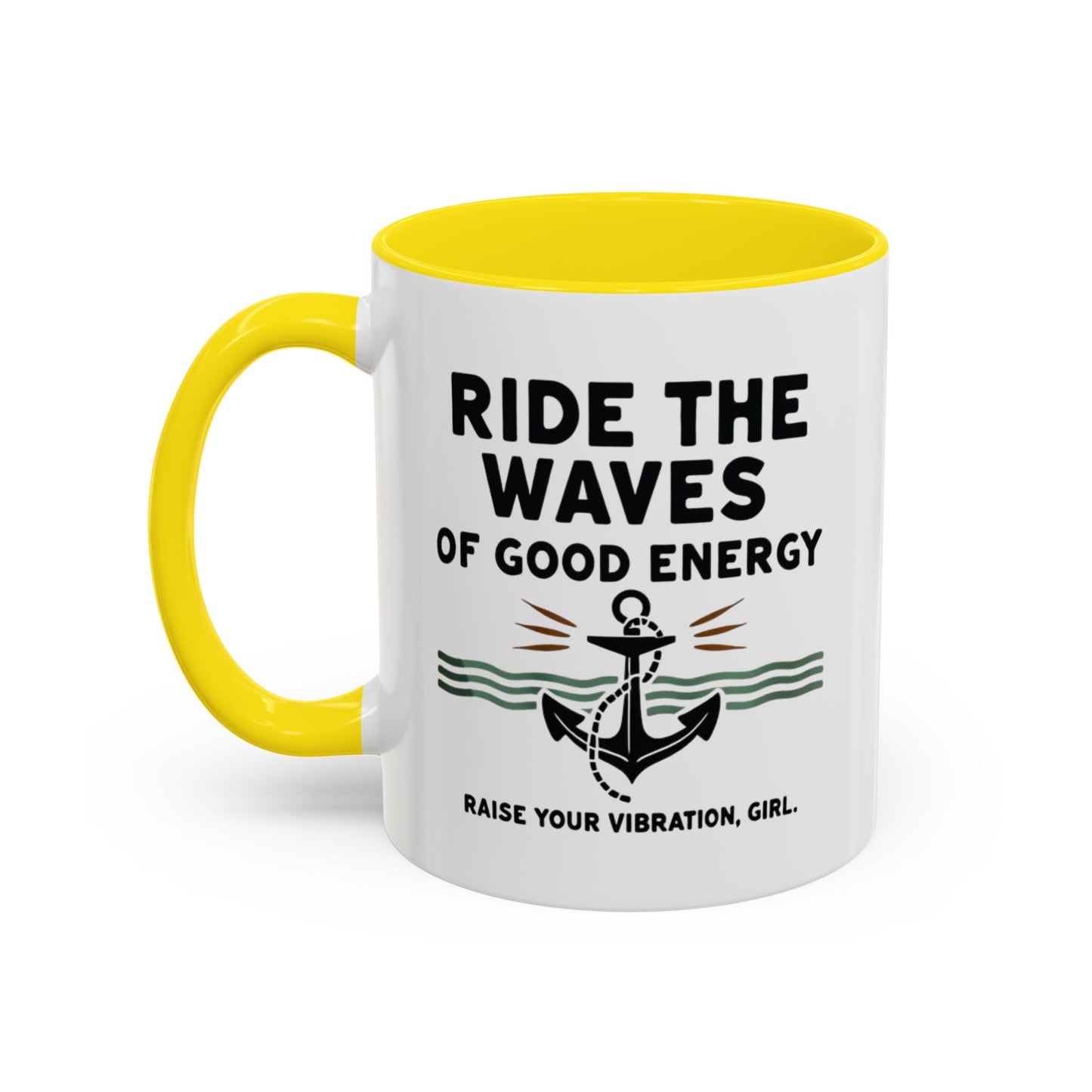 Ride The Waves Accent Coffee Mug